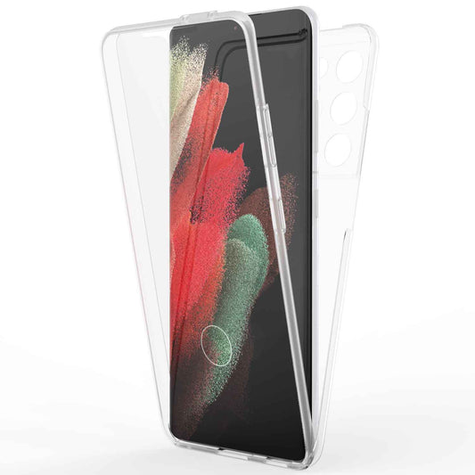 NALIA 360° Hülle für Samsung Galaxy S21 Ultra – Vorne & Hinten Schutz – 360GUARD (Full-Body Case) – Marke aus Berlin