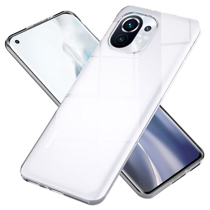 NALIA Transparente Silikonhülle für Xiaomi Mi 11 – Anti-Gelb & Rutschfest – GLAZE (Handyhülle Kristallklar, Schlank & Stoßfest) – Marke aus Berlin