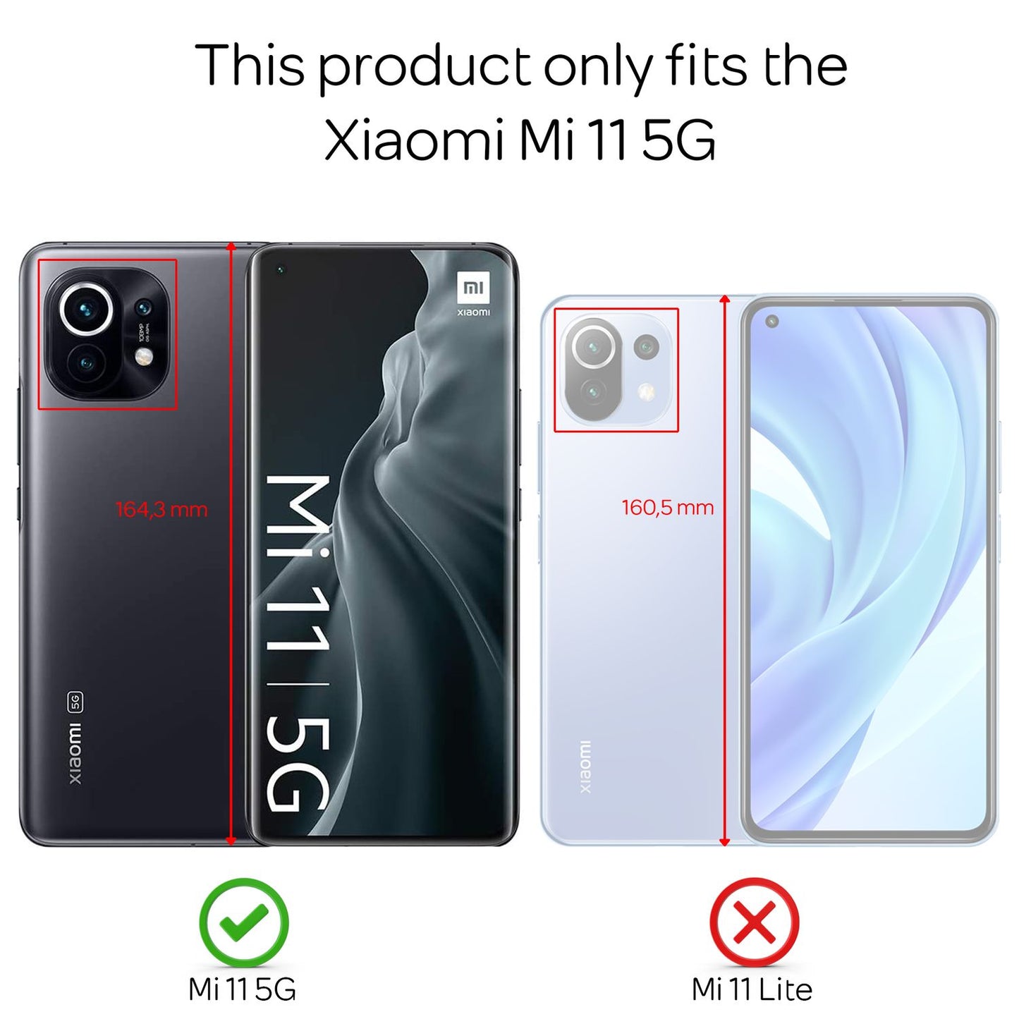 NALIA Transparente Silikonhülle für Xiaomi Mi 11 – Anti-Gelb & Rutschfest – GLAZE (Handyhülle Kristallklar, Schlank & Stoßfest) – Marke aus Berlin