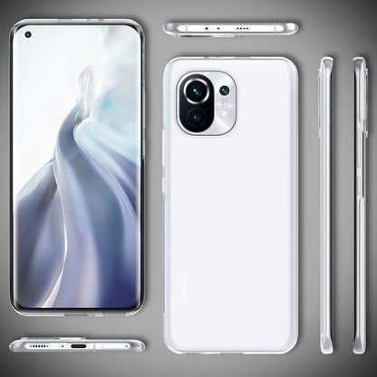 NALIA Transparente Silikonhülle für Xiaomi Mi 11 – Anti-Gelb & Rutschfest – GLAZE (Handyhülle Kristallklar, Schlank & Stoßfest) – Marke aus Berlin