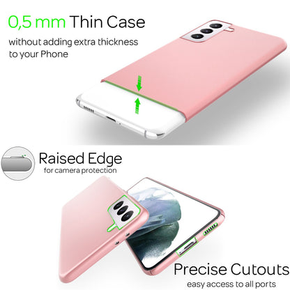 NALIA Ultra Slim Hardcase für Samsung Galaxy S21 – Anti-Fingerabdruck & 0.5mm Dünn – PUREFIT (Matt & Leicht) – Marke aus Berlin