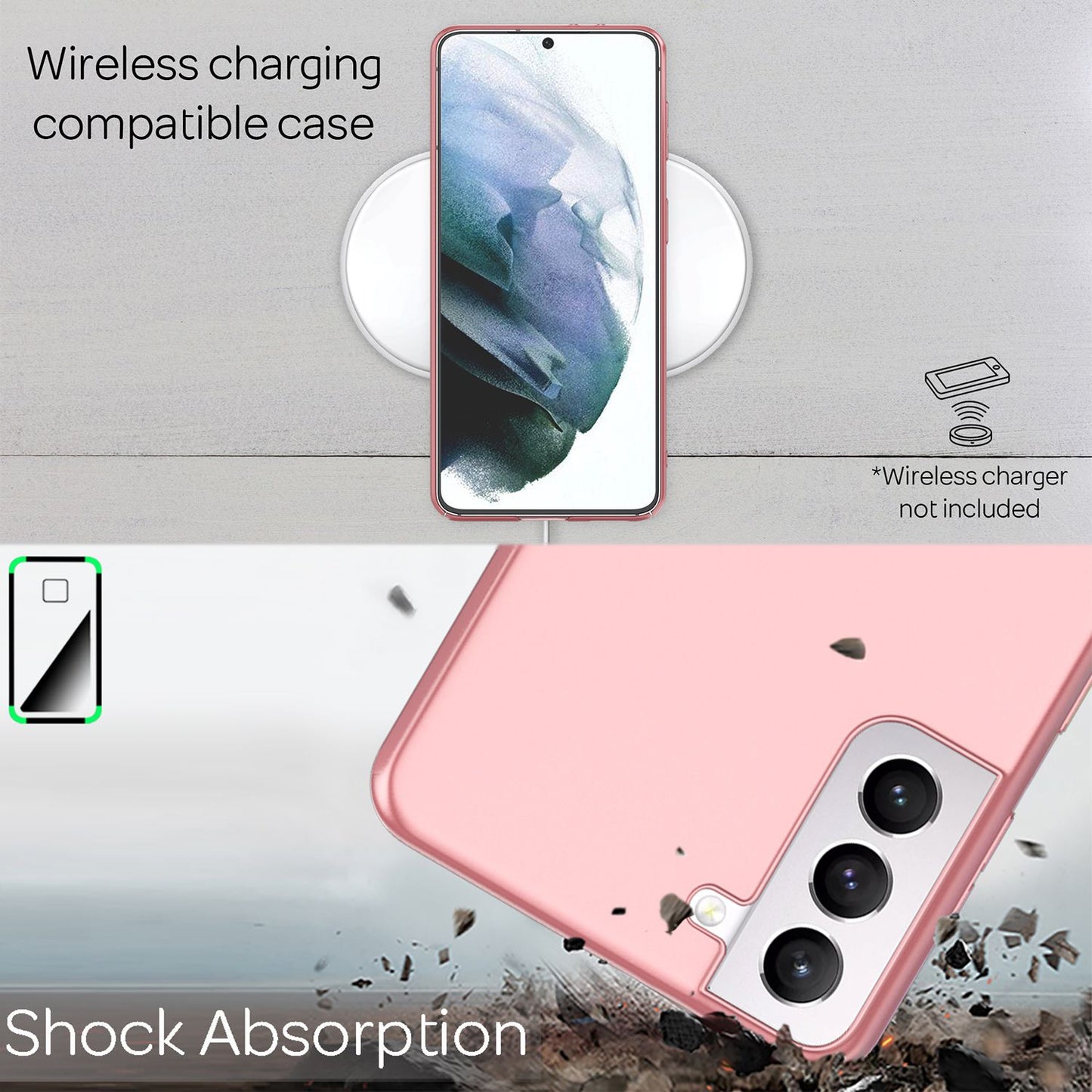 NALIA Ultra Slim Hardcase für Samsung Galaxy S21 – Anti-Fingerabdruck & 0.5mm Dünn – PUREFIT (Matt & Leicht) – Marke aus Berlin