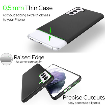 NALIA Ultra Slim Hardcase für Samsung Galaxy S21 Plus – Anti-Fingerabdruck & 0.5mm Dünn – PUREFIT (Matt & Leicht) – Marke aus Berlin
