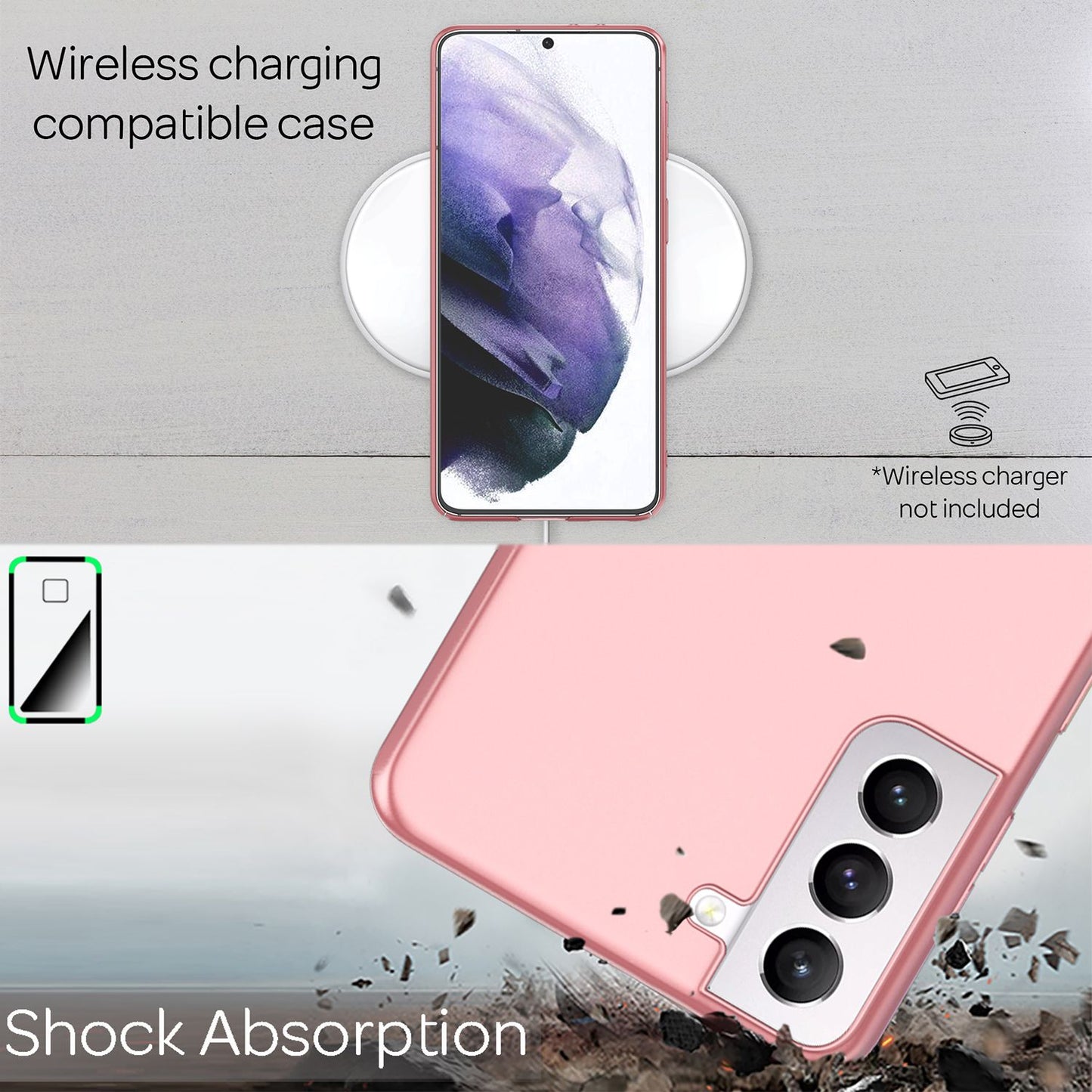NALIA Ultra Slim Hardcase für Samsung Galaxy S21 Plus – Anti-Fingerabdruck & 0.5mm Dünn – PUREFIT (Matt & Leicht) – Marke aus Berlin