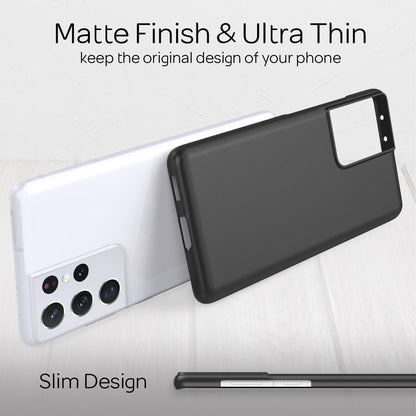NALIA Ultra Slim Hardcase für Samsung Galaxy S21 Ultra – Anti-Fingerabdruck & 0.5mm Dünn – PUREFIT (Matt & Leicht) – Marke aus Berlin