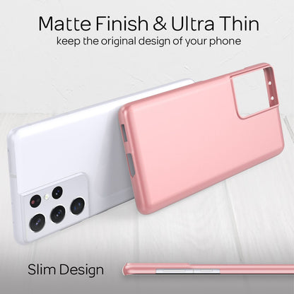 NALIA Ultra Slim Hardcase für Samsung Galaxy S21 Ultra – Anti-Fingerabdruck & 0.5mm Dünn – PUREFIT (Matt & Leicht) – Marke aus Berlin