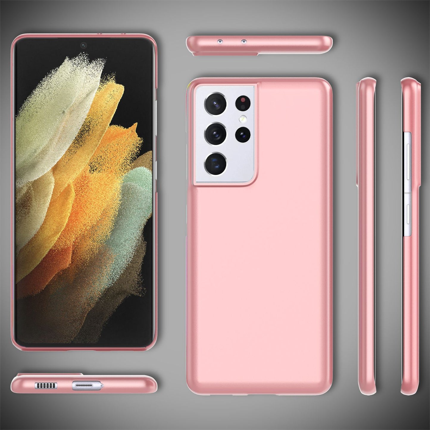 NALIA Ultra Slim Hardcase für Samsung Galaxy S21 Ultra – Anti-Fingerabdruck & 0.5mm Dünn – PUREFIT (Matt & Leicht) – Marke aus Berlin