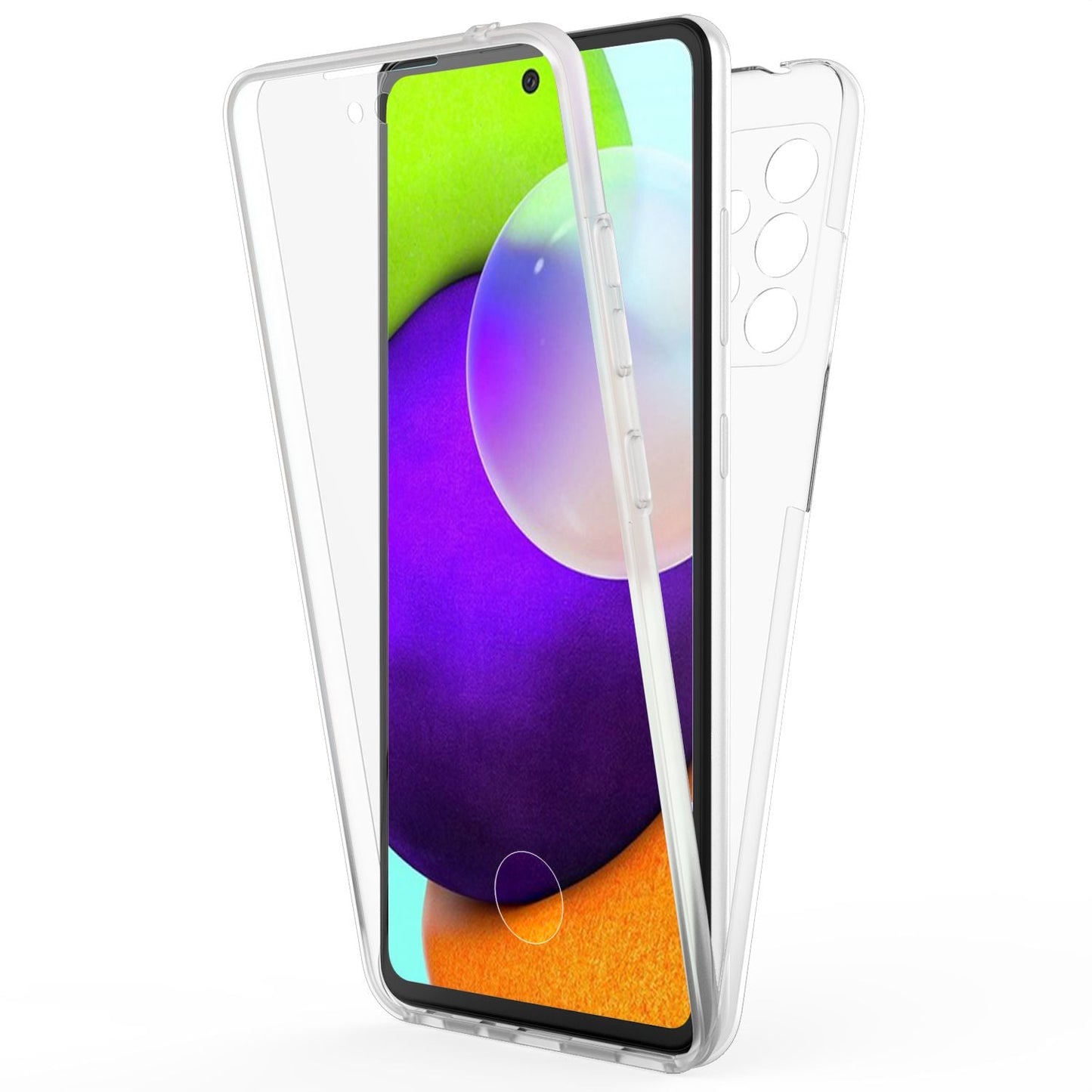 NALIA 360° Hülle für Samsung Galaxy A52 / A52 5G / A52s 5G – Vorne & Hinten Schutz – 360GUARD (Full-Body Case) – Marke aus Berlin
