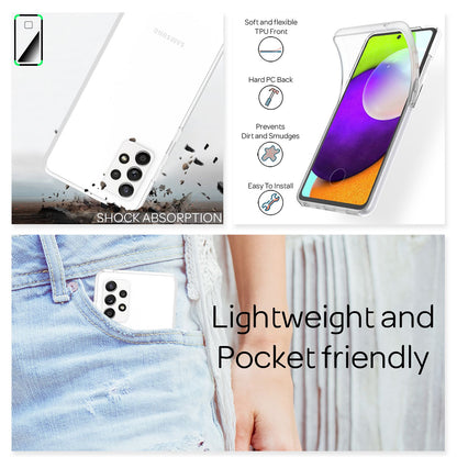 NALIA 360° Hülle für Samsung Galaxy A52 / A52 5G / A52s 5G – Vorne & Hinten Schutz – 360GUARD (Full-Body Case) – Marke aus Berlin