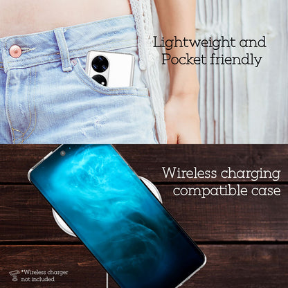 NALIA Transparente Silikonhülle für Huawei P50 Pro – Anti-Gelb & Rutschfest – GLAZE (Handyhülle Kristallklar, Schlank & Stoßfest) – Marke aus Berlin