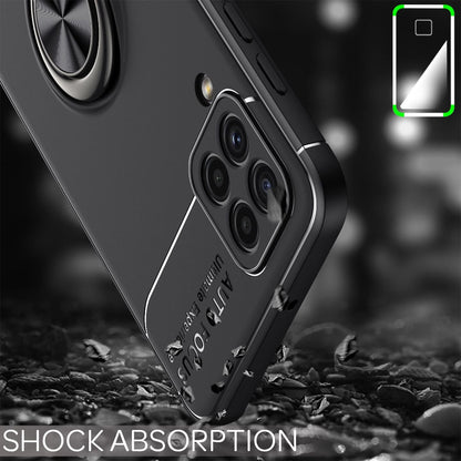 NALIA Ringhülle für Samsung Galaxy A22 4G – Ring-Ständer 360° & für Magnet-Halter – GRIP360 (Mattiertes Silikon Case) – Marke aus Berlin