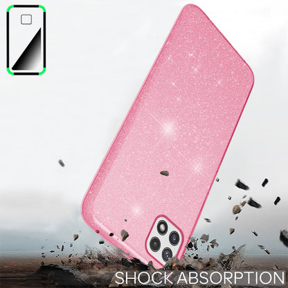 NALIA Glitzerhülle für Samsung Galaxy A22 5G – Funkelnder Glitzer-Look & Grip – SHINEPOP (Silikon Case) – Marke aus Berlin