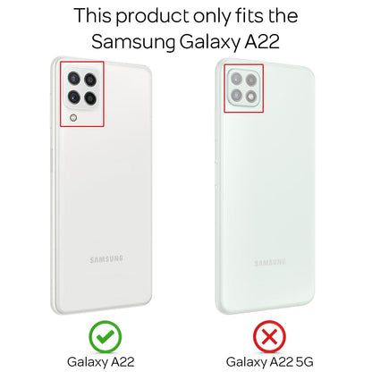 NALIA Glitzerhülle für Samsung Galaxy A22 – Funkelndes Silikon Case – DAZZLIN (Transparent & Stoßfest) – Marke aus Berlin