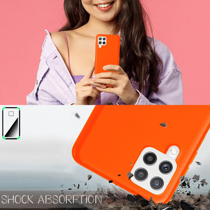 NALIA Neon Silikonhülle für Samsung Galaxy A22 4G – Soft-Touch & Signal-Neon – NEONSHOCK (Matte Schutzhülle) – Marke aus Berlin