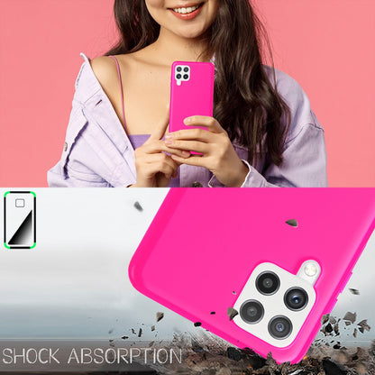 NALIA Neon Silikonhülle für Samsung Galaxy A22 4G – Soft-Touch & Signal-Neon – NEONSHOCK (Matte Schutzhülle) – Marke aus Berlin