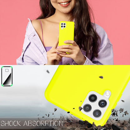 NALIA Neon Silikonhülle für Samsung Galaxy A22 4G – Soft-Touch & Signal-Neon – NEONSHOCK (Matte Schutzhülle) – Marke aus Berlin
