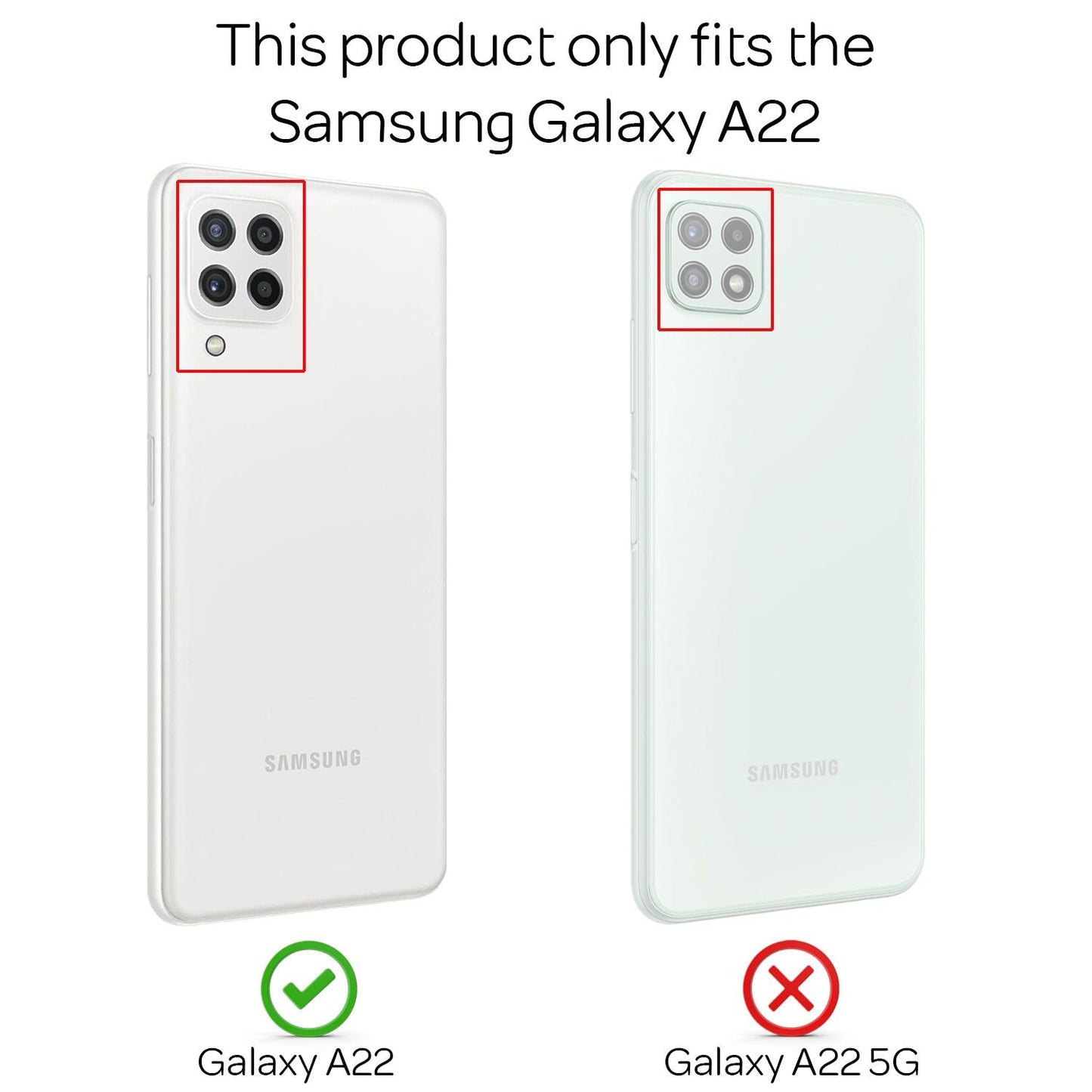 NALIA Handykette für Samsung Galaxy A22 4G – Transparentes Hybrid-Case & Band – HANGIT (Anti-Gelb Rückseite & Verstellbar) – Marke aus Berlin