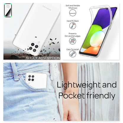 NALIA 360° Hülle für Samsung Galaxy A22 – Vorne & Hinten Schutz – 360GUARD (Full-Body Case) – Marke aus Berlin