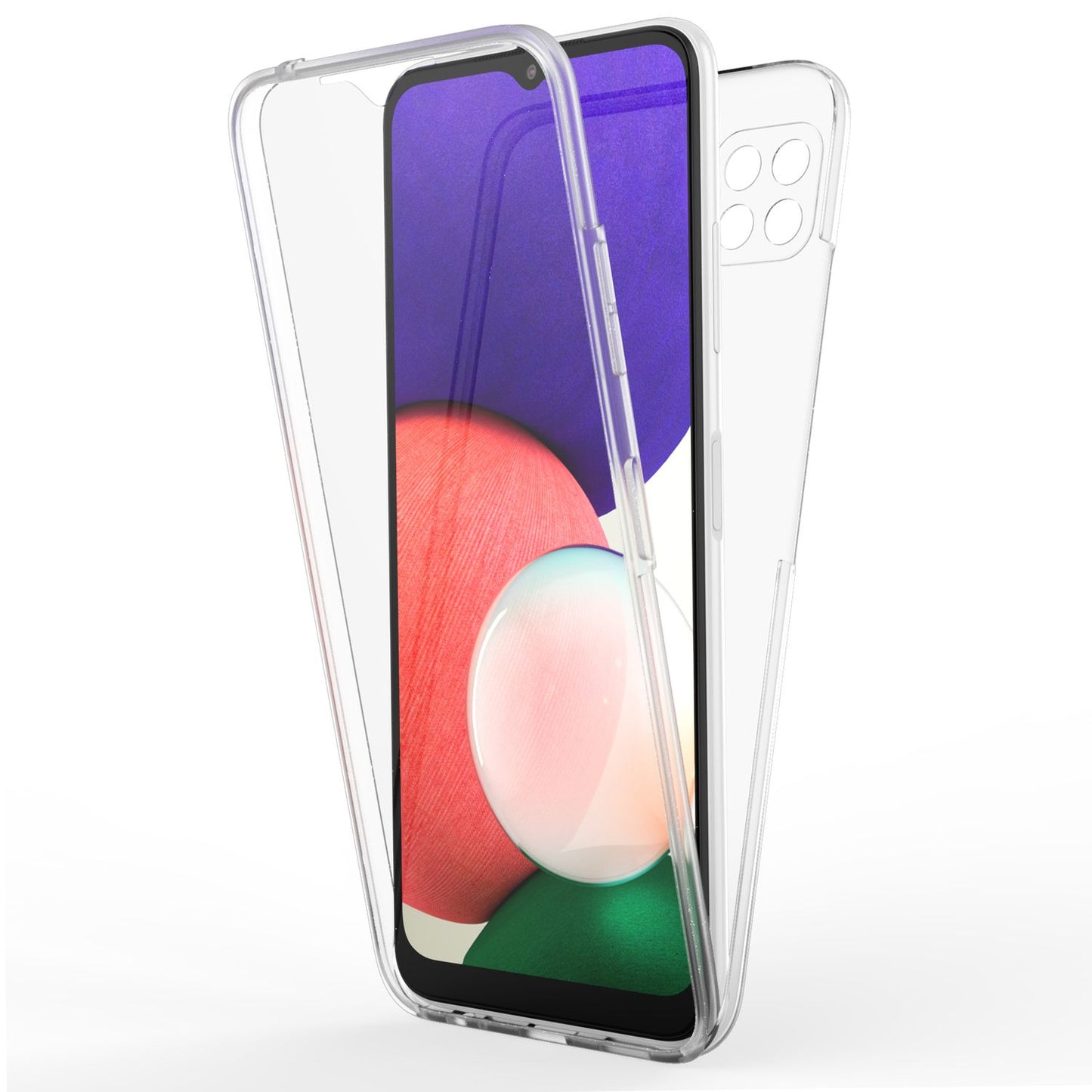 NALIA 360° Hülle für Samsung Galaxy A22 5G – Vorne & Hinten Schutz – 360GUARD (Full-Body Case) – Marke aus Berlin