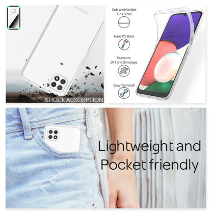 NALIA 360° Hülle für Samsung Galaxy A22 5G – Vorne & Hinten Schutz – 360GUARD (Full-Body Case) – Marke aus Berlin