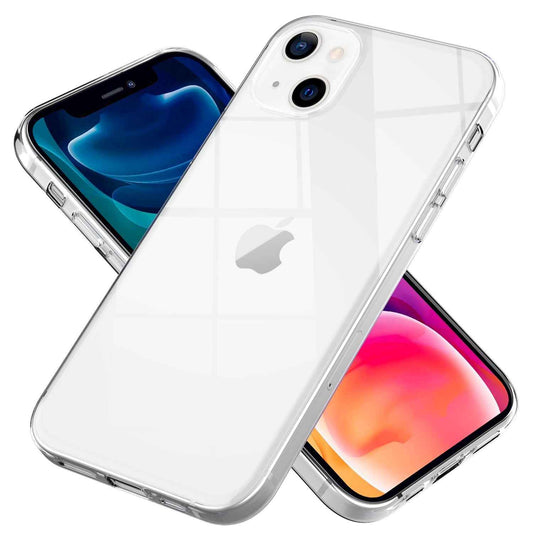 NALIA Transparente Silikonhülle für iPhone 13 – Anti-Gelb & Rutschfest – GLAZE (Handyhülle Kristallklar, Schlank & Stoßfest) – Marke aus Berlin
