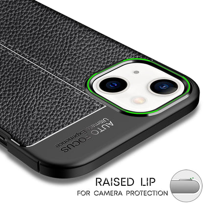 NALIA Leder-Optik Silikon Case für iPhone 13 Mini – Griffig & Matt – BARRON Handyhülle (Anti-Fingerprint, Stoßfest & Robust) – Marke aus Berlin
