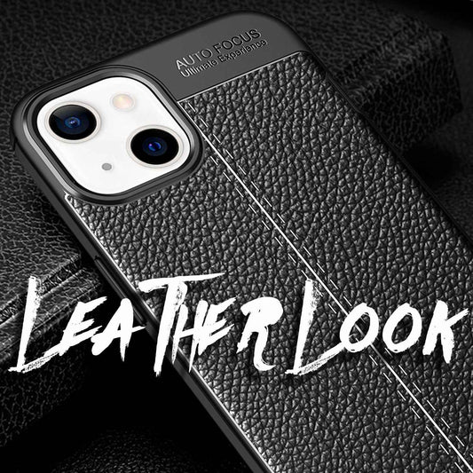 NALIA Leder-Optik Silikon Case für iPhone 13 Mini – Griffig & Matt – BARRON Handyhülle (Anti-Fingerprint, Stoßfest & Robust) – Marke aus Berlin