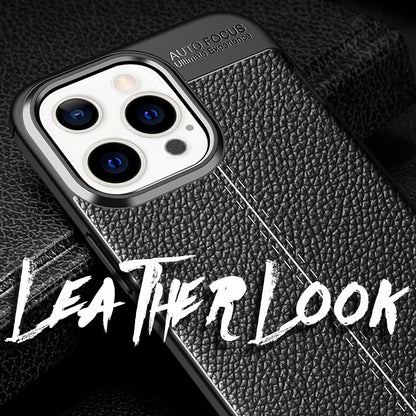 NALIA Leder-Optik Silikon Case für iPhone 13 Pro Max – Griffig & Matt – BARRON Handyhülle (Anti-Fingerprint, Stoßfest & Robust) – Marke aus Berlin