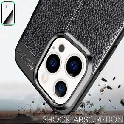 NALIA Leder-Optik Silikon Case für iPhone 13 Pro Max – Griffig & Matt – BARRON Handyhülle (Anti-Fingerprint, Stoßfest & Robust) – Marke aus Berlin