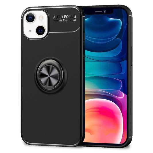 NALIA Ringhülle für iPhone 13 – Ring-Ständer 360° & für Magnet-Halter – GRIP360 (Mattiertes Silikon Case) – Marke aus Berlin