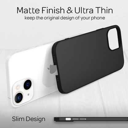 NALIA Ultra Slim Hardcase für iPhone 13 Mini – Anti-Fingerabdruck & 0.5mm Dünn – PUREFIT (Matt & Leicht) – Marke aus Berlin