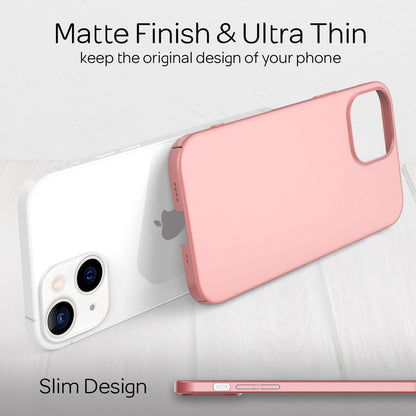 NALIA Ultra Slim Hardcase für iPhone 13 Mini – Anti-Fingerabdruck & 0.5mm Dünn – PUREFIT (Matt & Leicht) – Marke aus Berlin