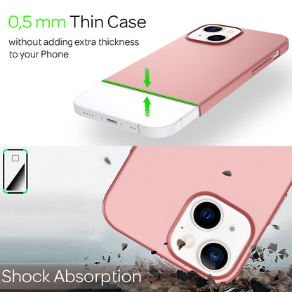 NALIA Ultra Slim Hardcase für iPhone 13 Mini – Anti-Fingerabdruck & 0.5mm Dünn – PUREFIT (Matt & Leicht) – Marke aus Berlin