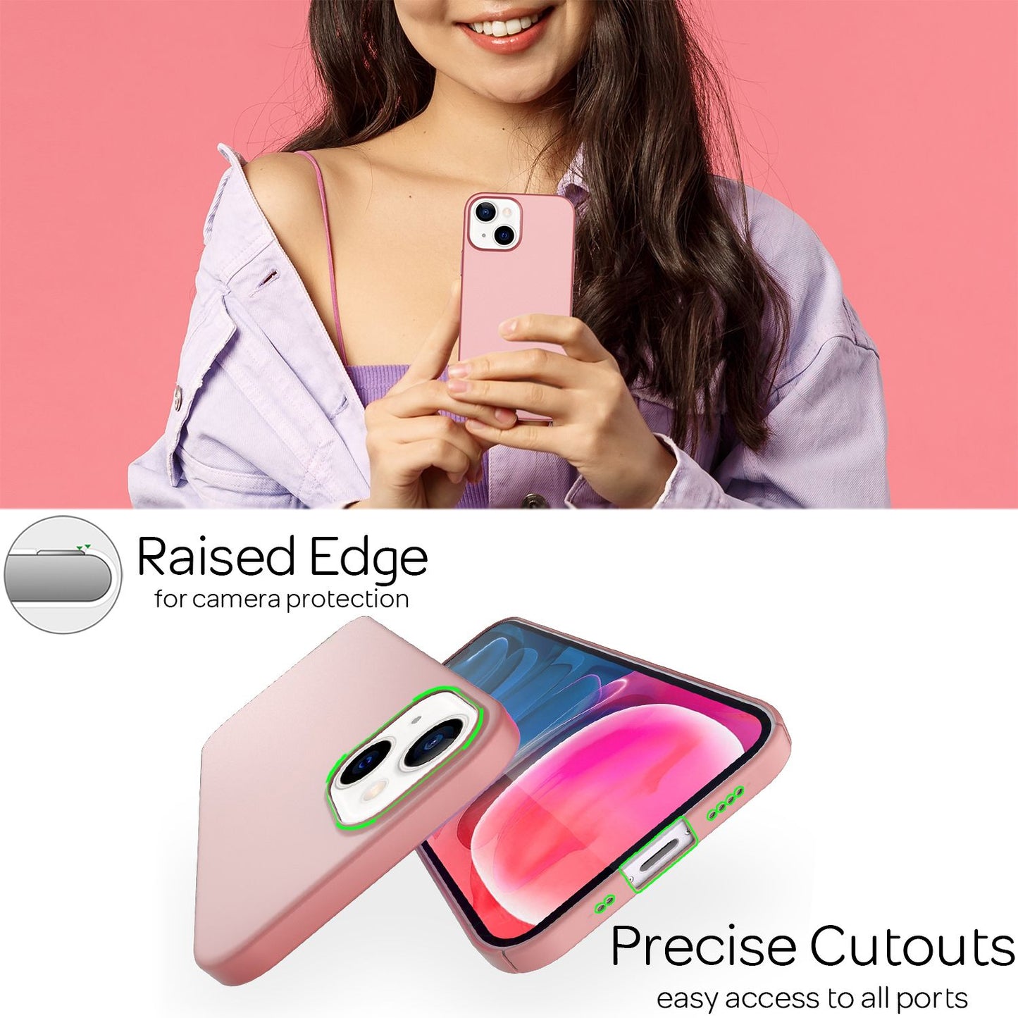 NALIA Ultra Slim Hardcase für iPhone 13 Mini – Anti-Fingerabdruck & 0.5mm Dünn – PUREFIT (Matt & Leicht) – Marke aus Berlin