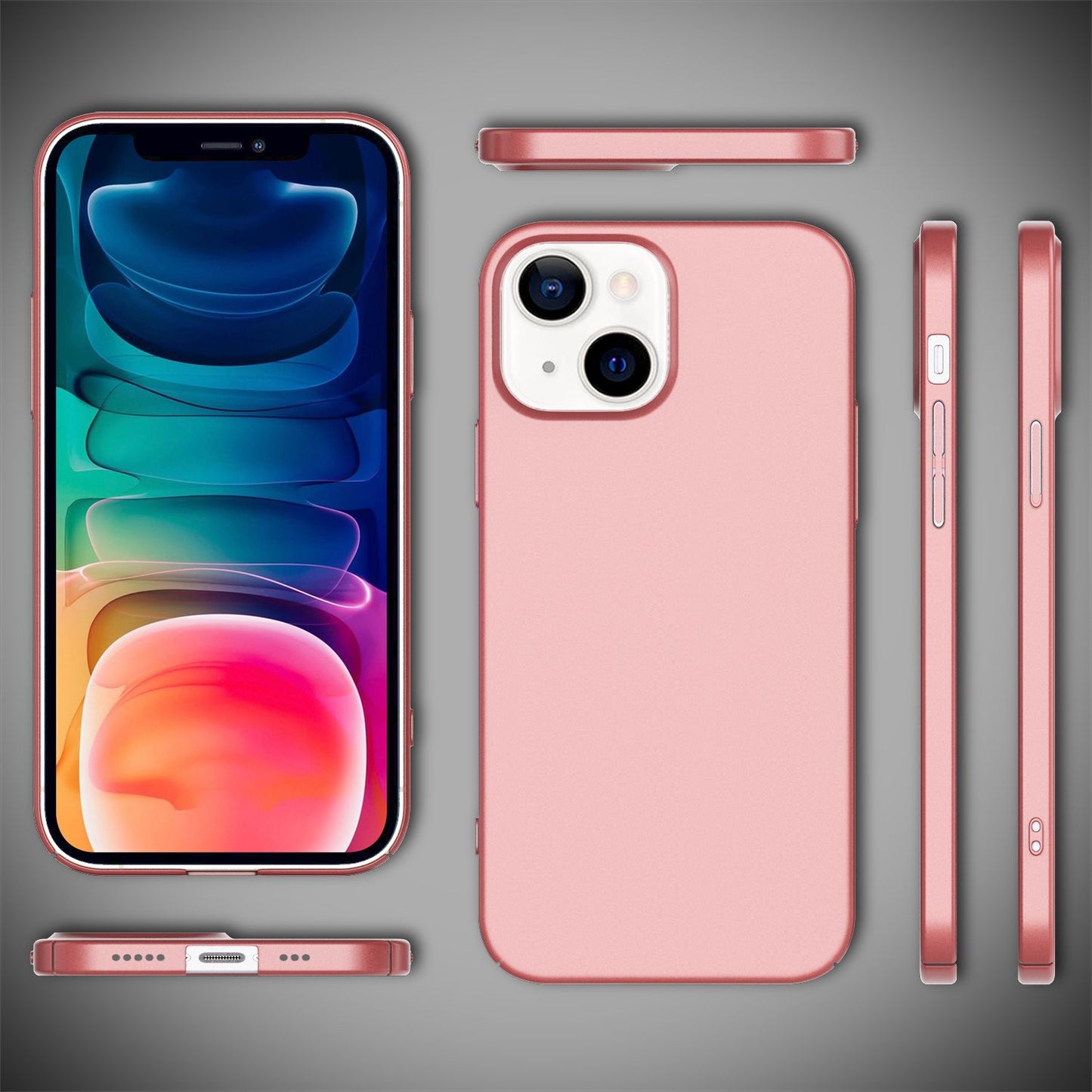 NALIA Ultra Slim Hardcase für iPhone 13 – Anti-Fingerabdruck & 0.5mm Dünn – PUREFIT (Matt & Leicht) – Marke aus Berlin