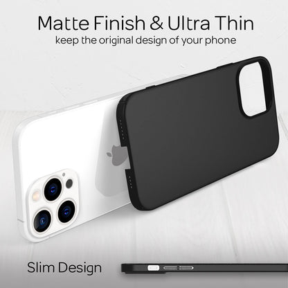 NALIA Ultra Slim Hardcase für iPhone 13 Pro Max – Anti-Fingerabdruck & 0.5mm Dünn – PUREFIT (Matt & Leicht) – Marke aus Berlin