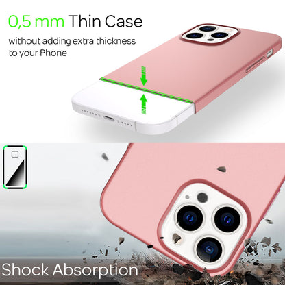 NALIA Ultra Slim Hardcase für iPhone 13 Pro Max – Anti-Fingerabdruck & 0.5mm Dünn – PUREFIT (Matt & Leicht) – Marke aus Berlin
