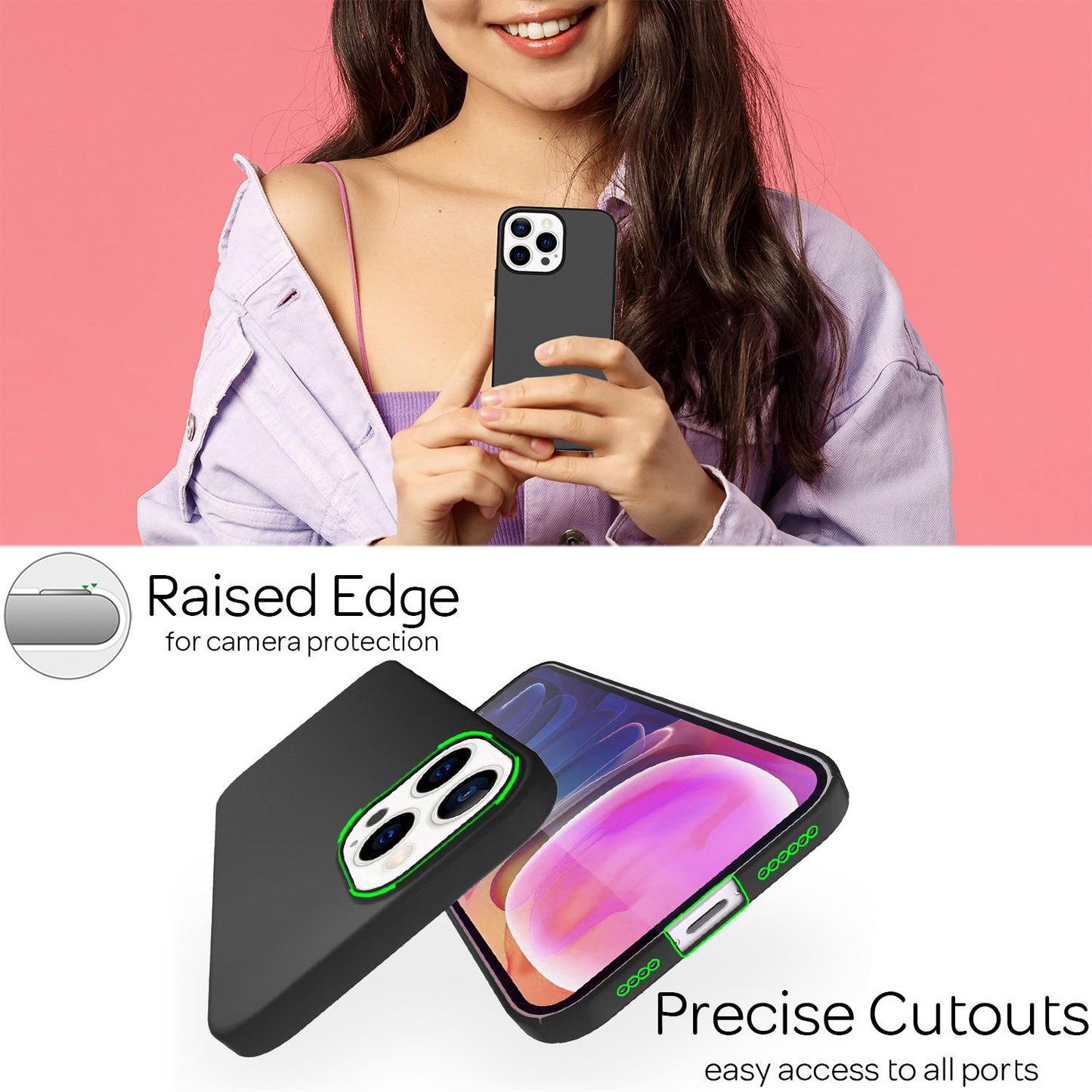 NALIA Ultra Slim Hardcase für iPhone 13 Pro Max – Anti-Fingerabdruck & 0.5mm Dünn – PUREFIT (Matt & Leicht) – Marke aus Berlin