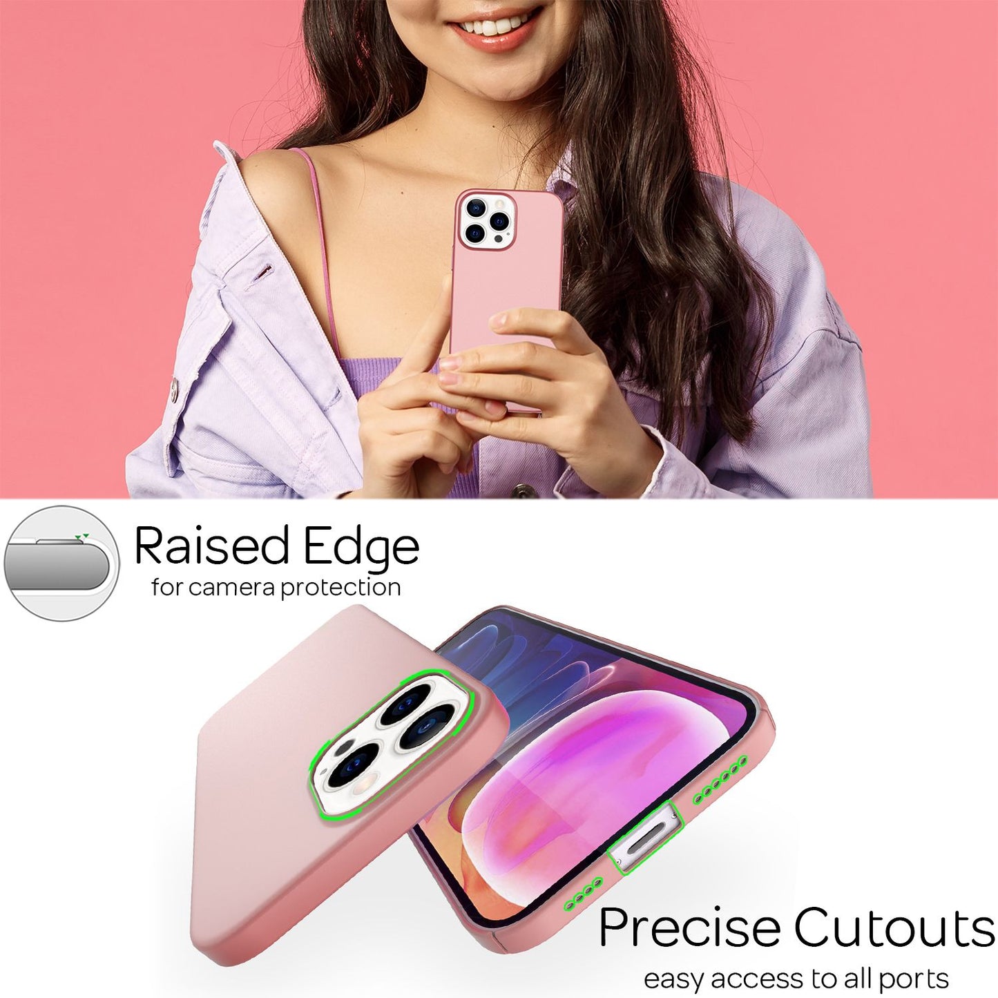 NALIA Ultra Slim Hardcase für iPhone 13 Pro Max – Anti-Fingerabdruck & 0.5mm Dünn – PUREFIT (Matt & Leicht) – Marke aus Berlin