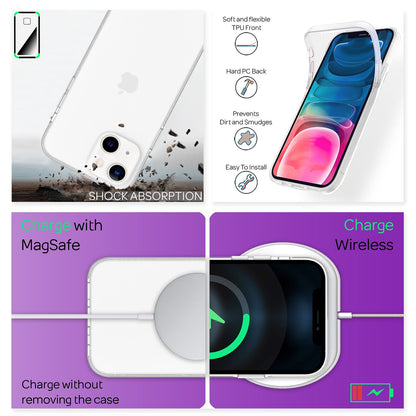 NALIA 360° Hülle für iPhone 13 Mini – Vorne & Hinten Schutz – 360GUARD (Full-Body Case) – Marke aus Berlin