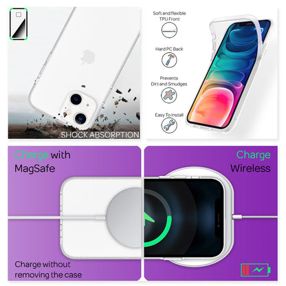 NALIA 360° Hülle für iPhone 13 – Vorne & Hinten Schutz – 360GUARD (Full-Body Case) – Marke aus Berlin