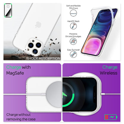 NALIA 360° Hülle für iPhone 13 Pro Max – Vorne & Hinten Schutz – 360GUARD (Full-Body Case) – Marke aus Berlin