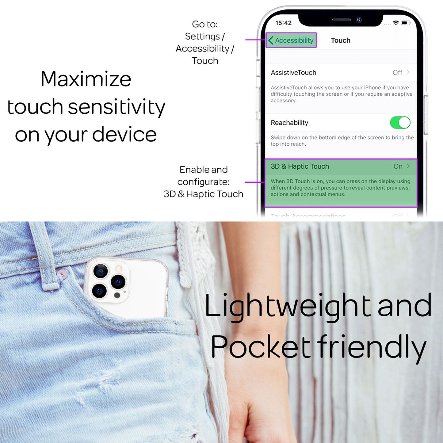 NALIA 360° Hülle für iPhone 13 Pro Max – Vorne & Hinten Schutz – 360GUARD (Full-Body Case) – Marke aus Berlin