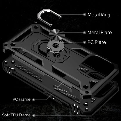 NALIA Panzerhülle für iPhone 13 Pro Max – Ring-Ständer 360° & Magnet-Halterung Kompatibel – RINGDEFEND (Stoßfestes Outdoor Case) – Marke aus Berlin