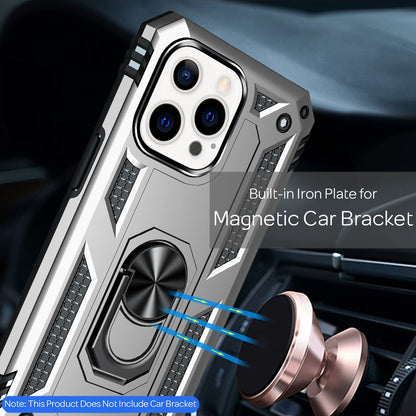 NALIA Panzerhülle für iPhone 13 Pro Max – Ring-Ständer 360° & Magnet-Halterung Kompatibel – RINGDEFEND (Stoßfestes Outdoor Case) – Marke aus Berlin