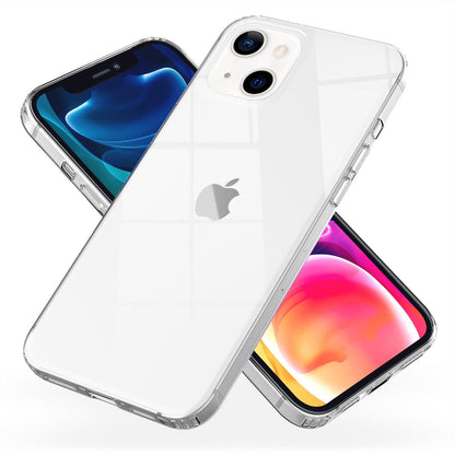 NALIA Transparente Hülle für iPhone 13 – Harte Rückseite & Silikon Rand – IGNITE (Stoßfeste Handyhülle & Verstärkte Ecken) – Marke aus Berlin