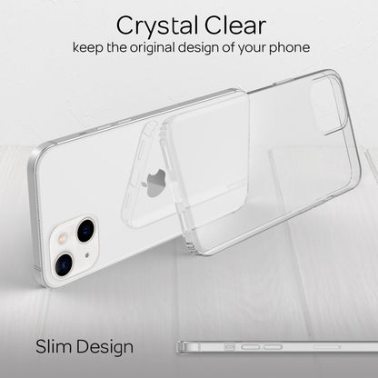 NALIA Transparente Hülle für iPhone 13 – Harte Rückseite & Silikon Rand – IGNITE (Stoßfeste Handyhülle & Verstärkte Ecken) – Marke aus Berlin