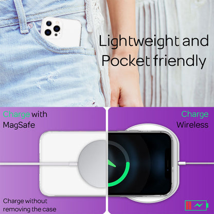 NALIA Transparente Hülle für iPhone 13 Pro Max – Harte Rückseite & Silikon Rand – IGNITE (Stoßfeste Handyhülle & Verstärkte Ecken) – Marke aus Berlin