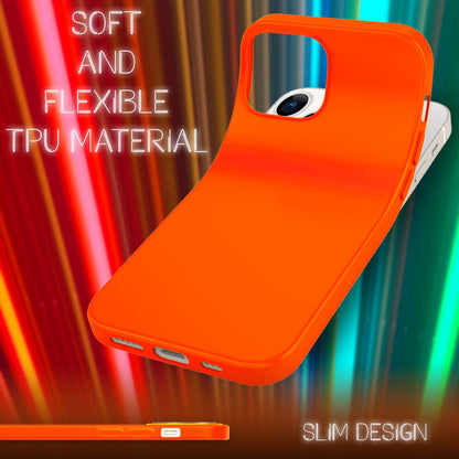 NALIA Neon Silikonhülle für iPhone 13 Pro Max – Soft-Touch & Signal-Neon – NEONSHOCK (Matte Schutzhülle) – Marke aus Berlin