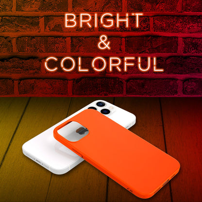 NALIA Neon Silikonhülle für iPhone 13 Pro Max – Soft-Touch & Signal-Neon – NEONSHOCK (Matte Schutzhülle) – Marke aus Berlin
